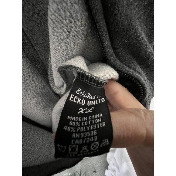 ECKO red zip up rhinestone hoodie Size XL - Picture 7 of 8